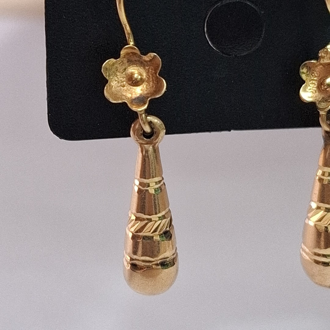 ARETES PAR ORO 14 K 2,60 GRMS (SEMINUEVO)