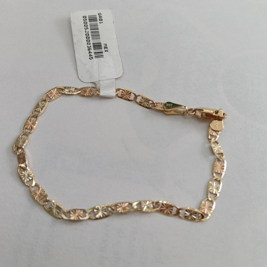 PULSERA GUCHI 14K 18 CM 2.9 GR (NUEVO)