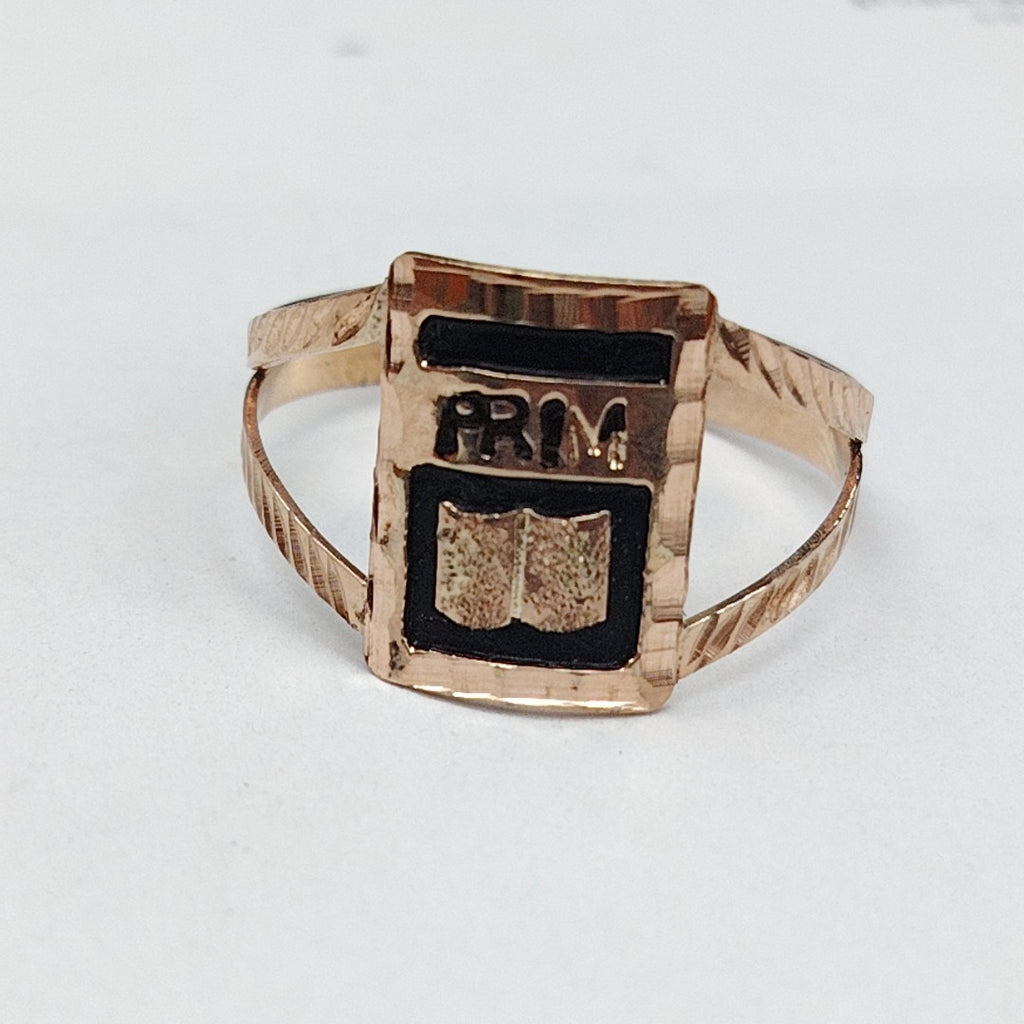 ANILLO DE GRADUACIÓN ORO 10 K 1.6 GRMS (SEMINUEVO)