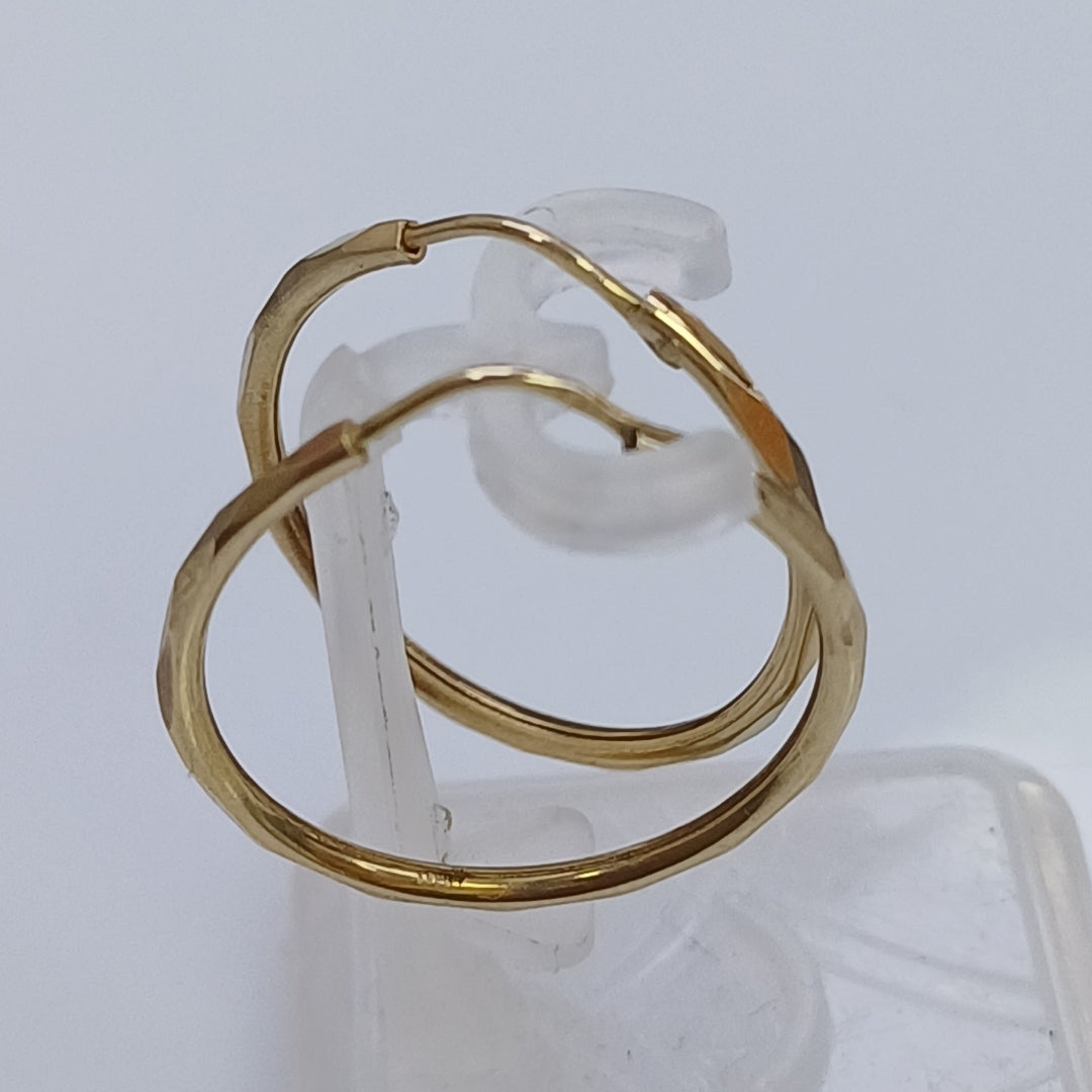ARRACADAS PAR ORO 14 K 1.7 GRMS (SEMINUEVO)
