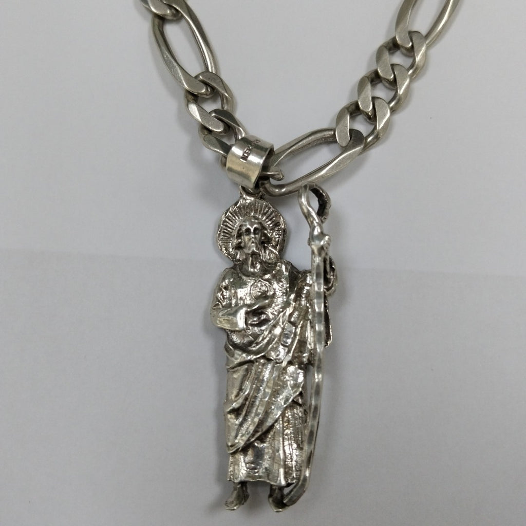 CADENA, DIJE PLATA 85.6 GRMS (SEMINUEVO)