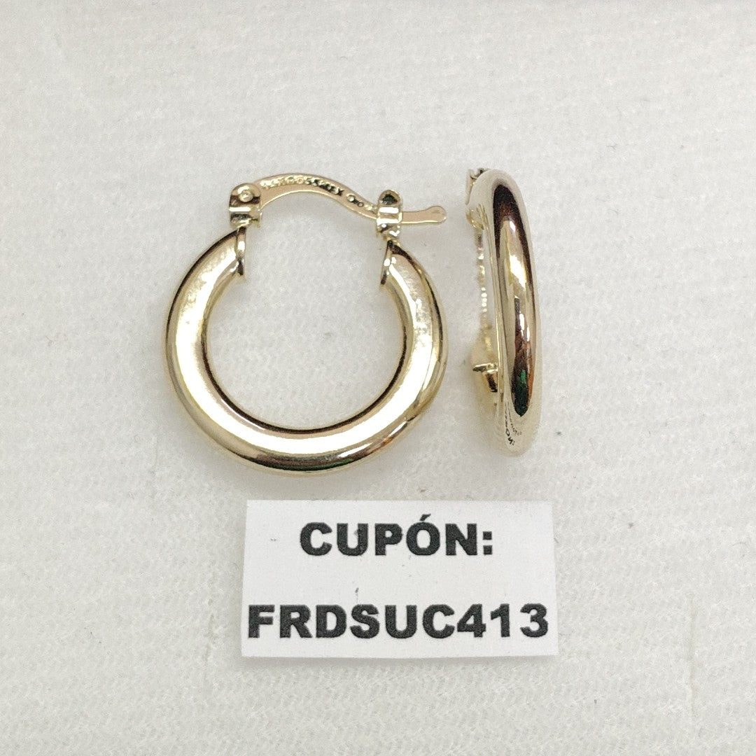 ARETES ARRACADAS 14K 1.6 GR (NUEVO)