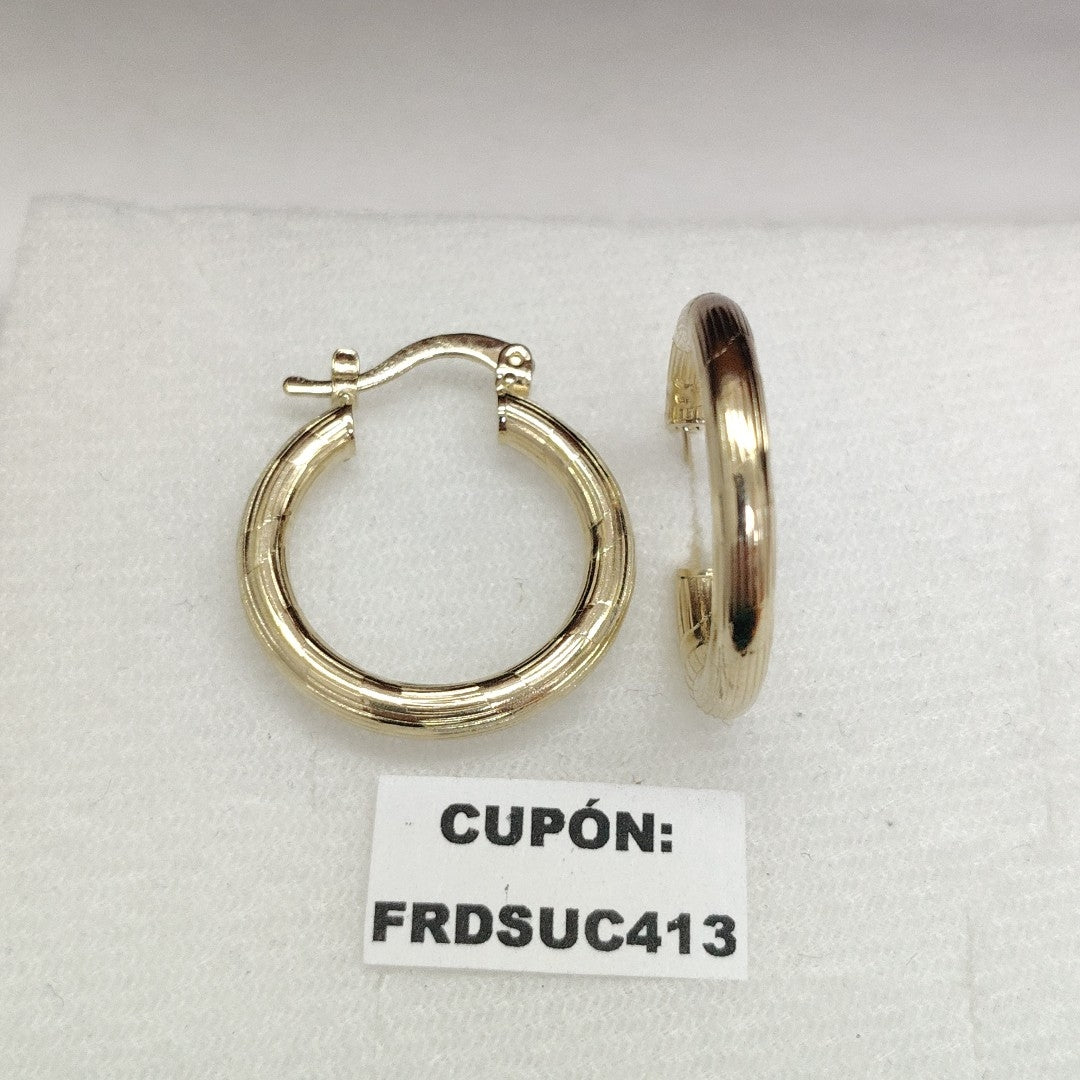 ARETES ARRACADAS 14K 2.7 GR (NUEVO)