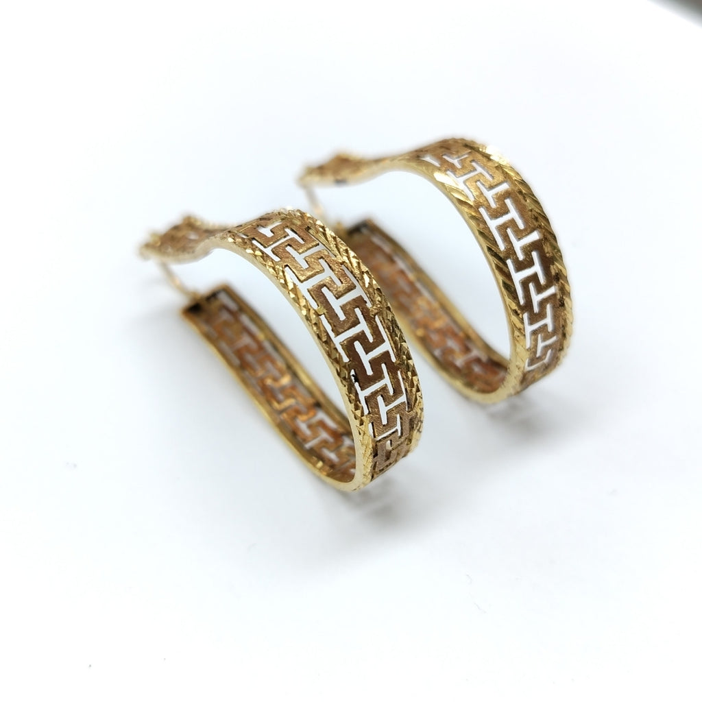 ARRACADAS PAR ORO 18 K 15.1 GRMS (SEMINUEVO)