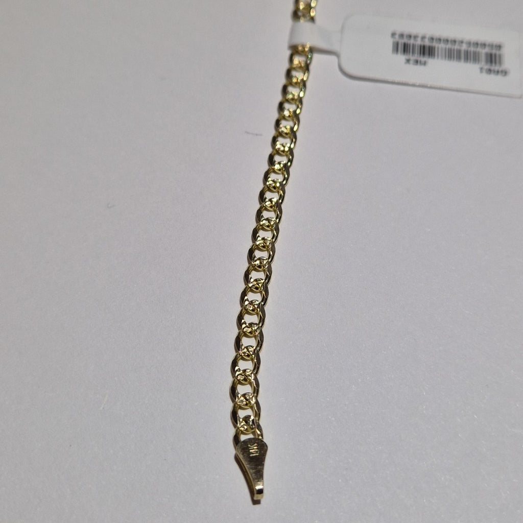 PULSERAS BARBADA ORO 14K 21 CM 5.3 GR (NUEVO)