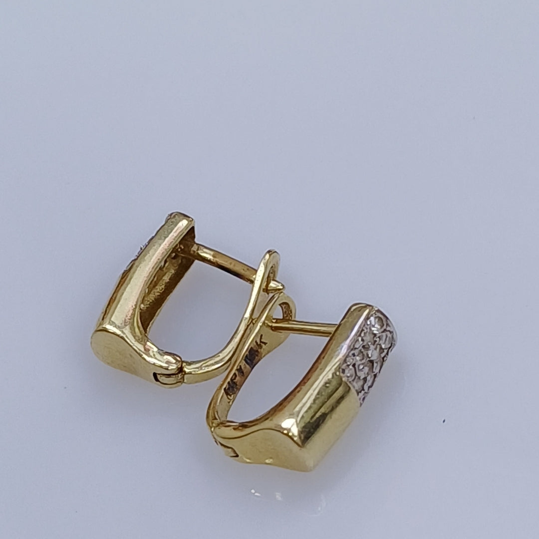 ARETES PAR ORO 14 K 3,00 GRMS (SEMINUEVO)