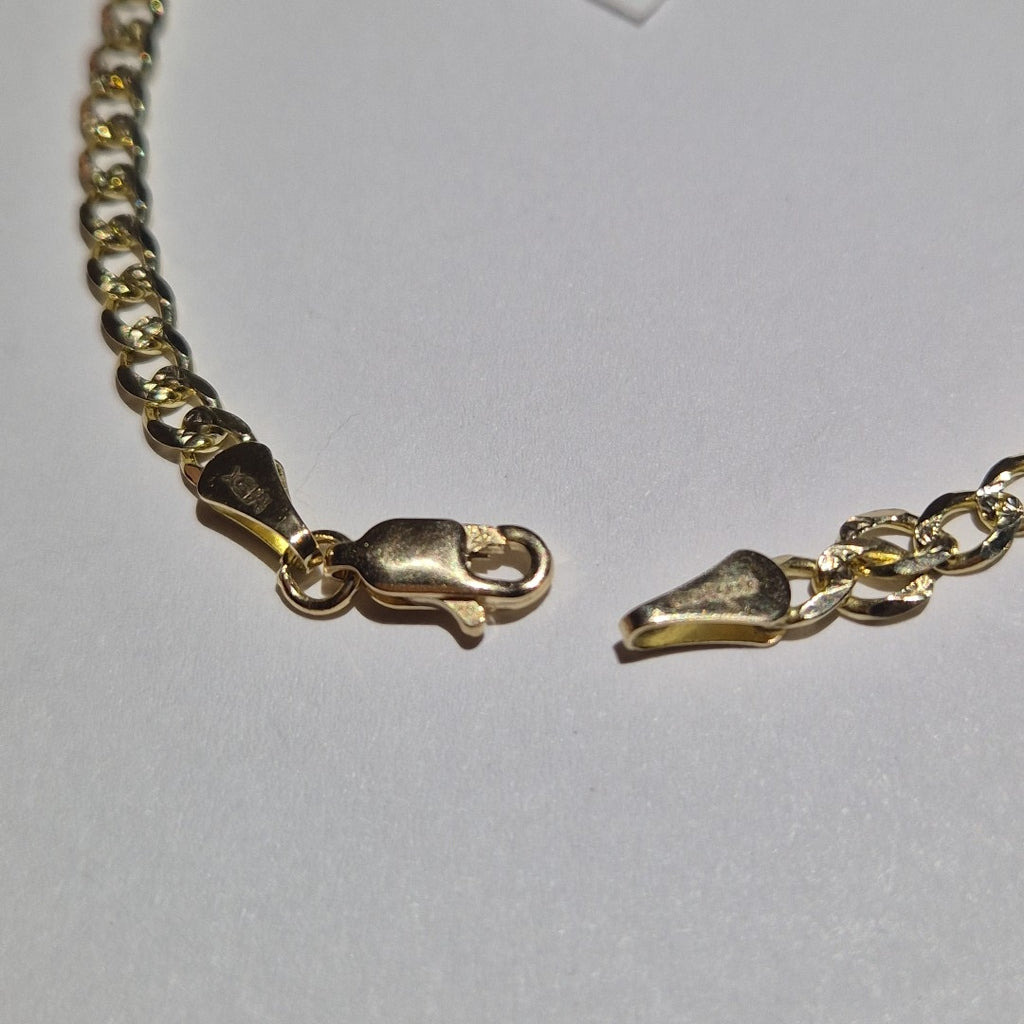 PULSERAS BARBADA ORO 14K 21 CM 5.3 GR (NUEVO)