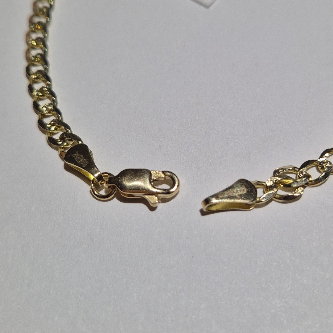 PULSERAS BARBADA ORO 14K 21 CM 5.3 GR (NUEVO)