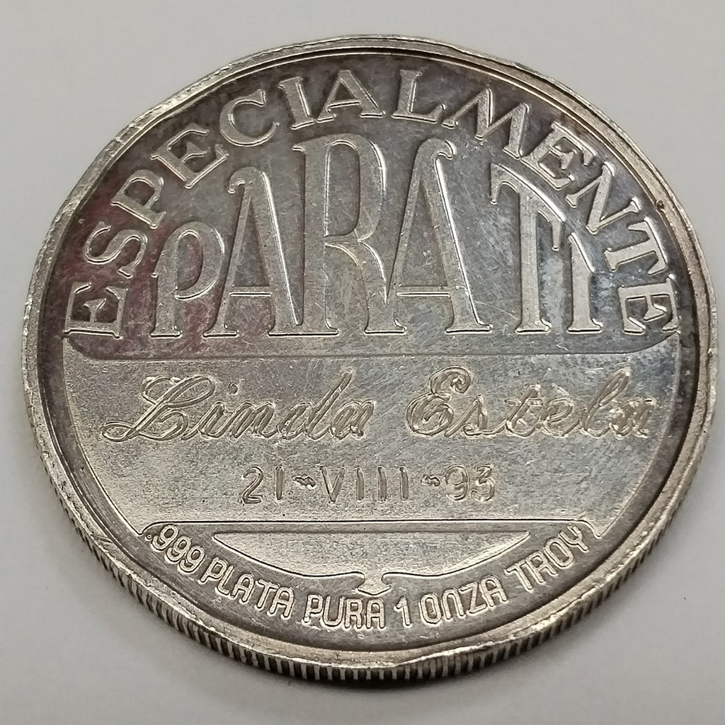 MEDALLA CONMEMORATIVA PLATA 31,00 GRMS (SEMINUEVO)