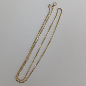 CADENAS TEJIDO BARBADA ORO 10K 55 CM 3.8 GR (NUEVO)