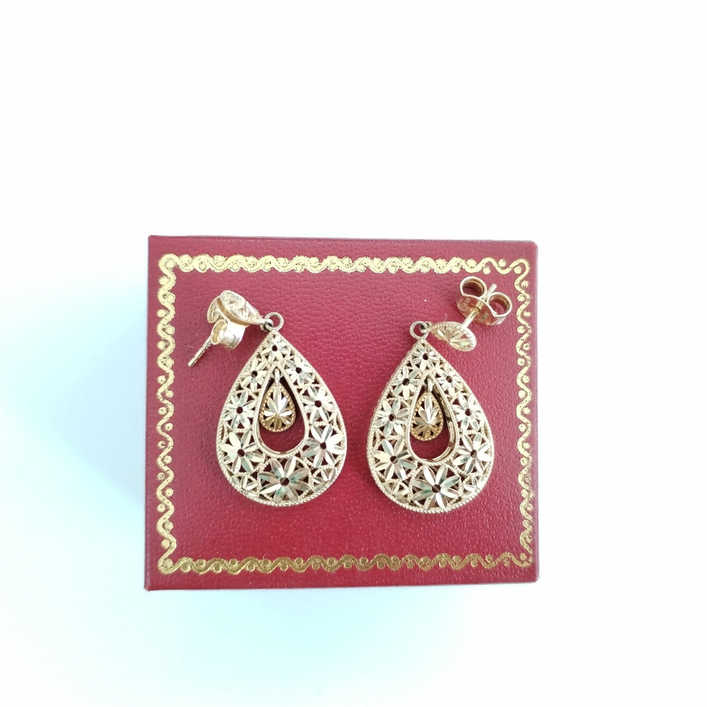 BROQUELES PAR ORO 14 K 4.6 GRMS (SEMINUEVO)