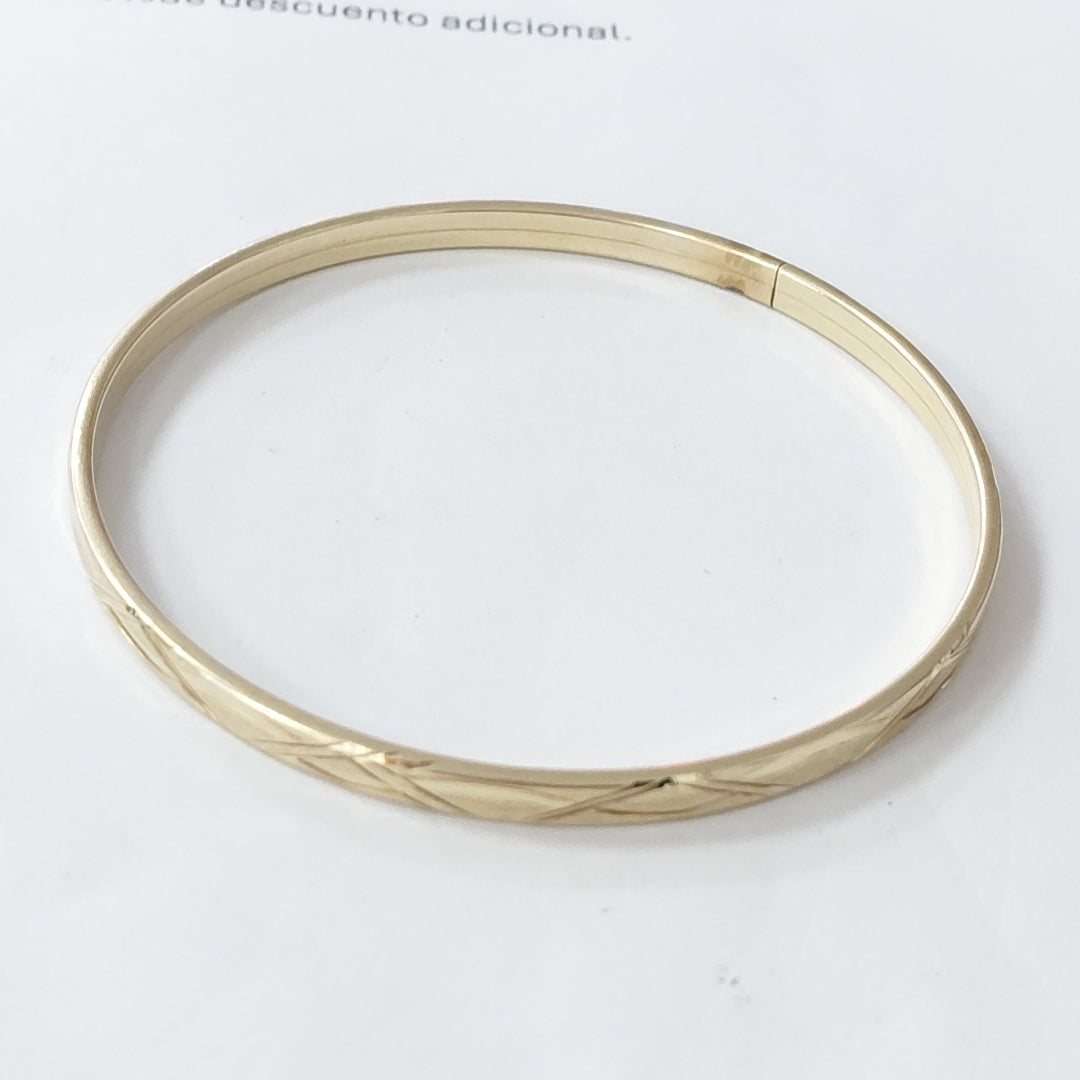 PULSERA RIGIDA ORO 10 K 5 GRMS (SEMINUEVO)