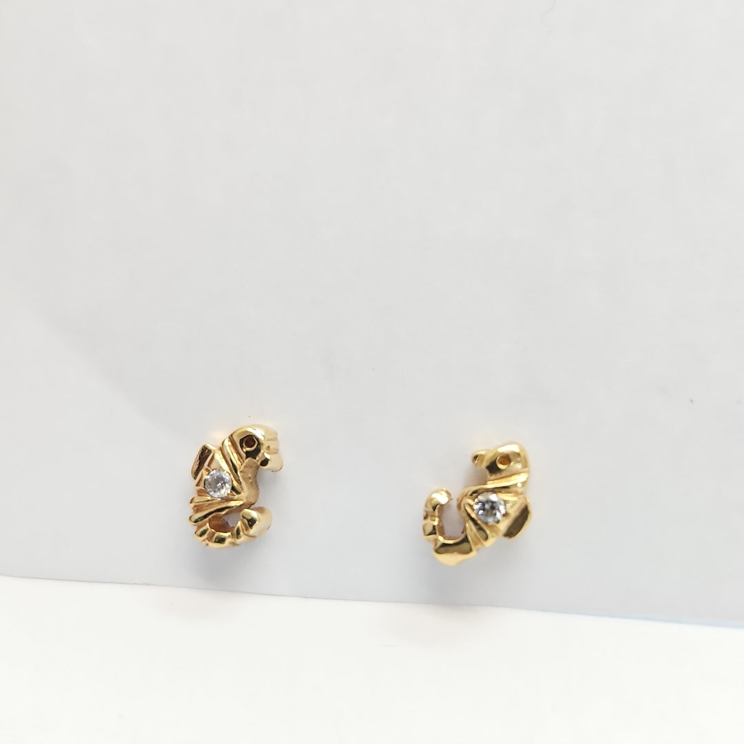 BROQUELES PAR ORO 14 K 2,30 GRMS (SEMINUEVO)