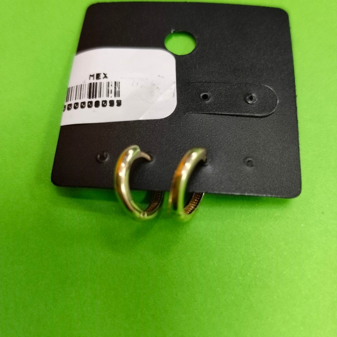 ARETES ARRACADAS LISAS 10K 1.1 GR (NUEVO)