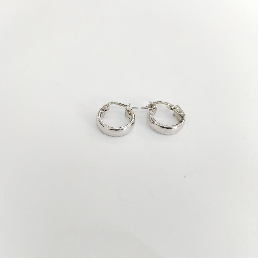 ARRACADAS PAR ORO BLANCO 14 K 1,20 GRMS (SEMINUEVO)