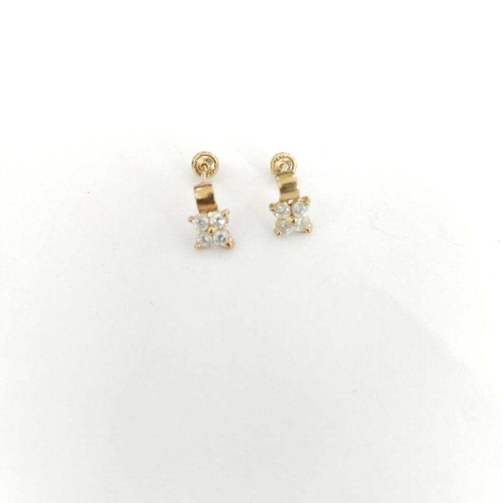 BROQUELES PAR ORO 14 K 0,60 GRMS (SEMINUEVO)