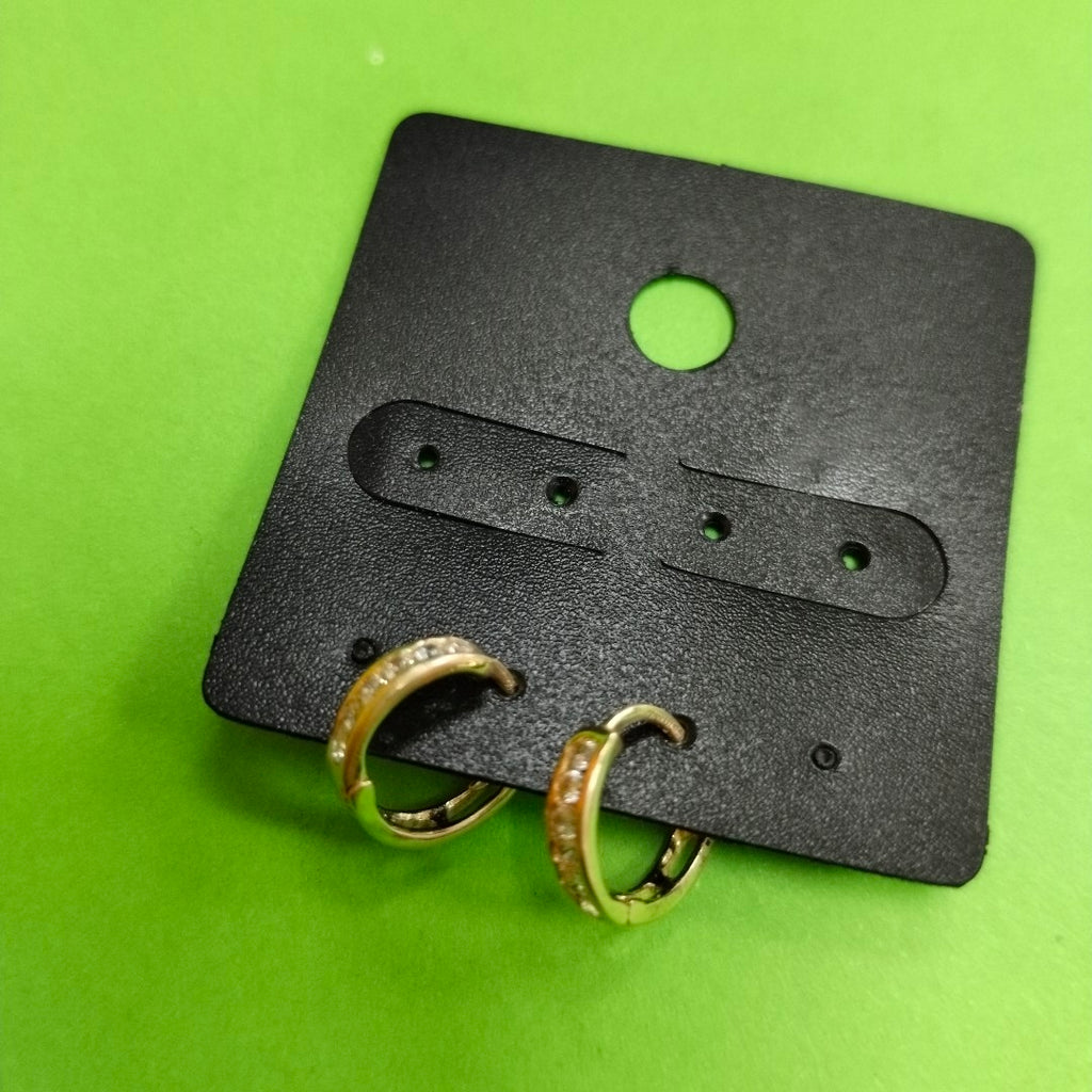 ARETES ARRACADA C CIRCONIAS 14K 1.1 GR (NUEVO)