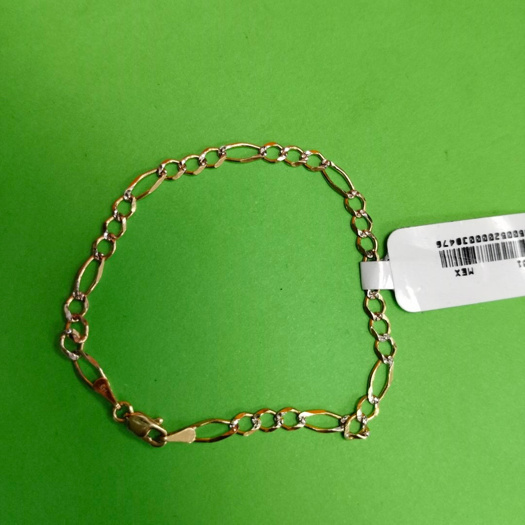 PULSERA 3X1 DIAMANTADA 14K 18 CM 2.7 GR (NUEVO)
