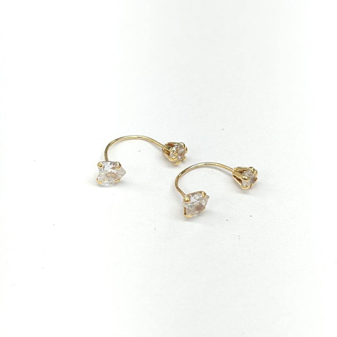 BROQUELES PAR ORO 14 K 0.5 GRMS (SEMINUEVO)
