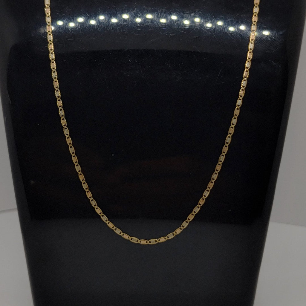 CADENA ORO COMBINADO 14 K 1.2 GRMS (SEMINUEVO)