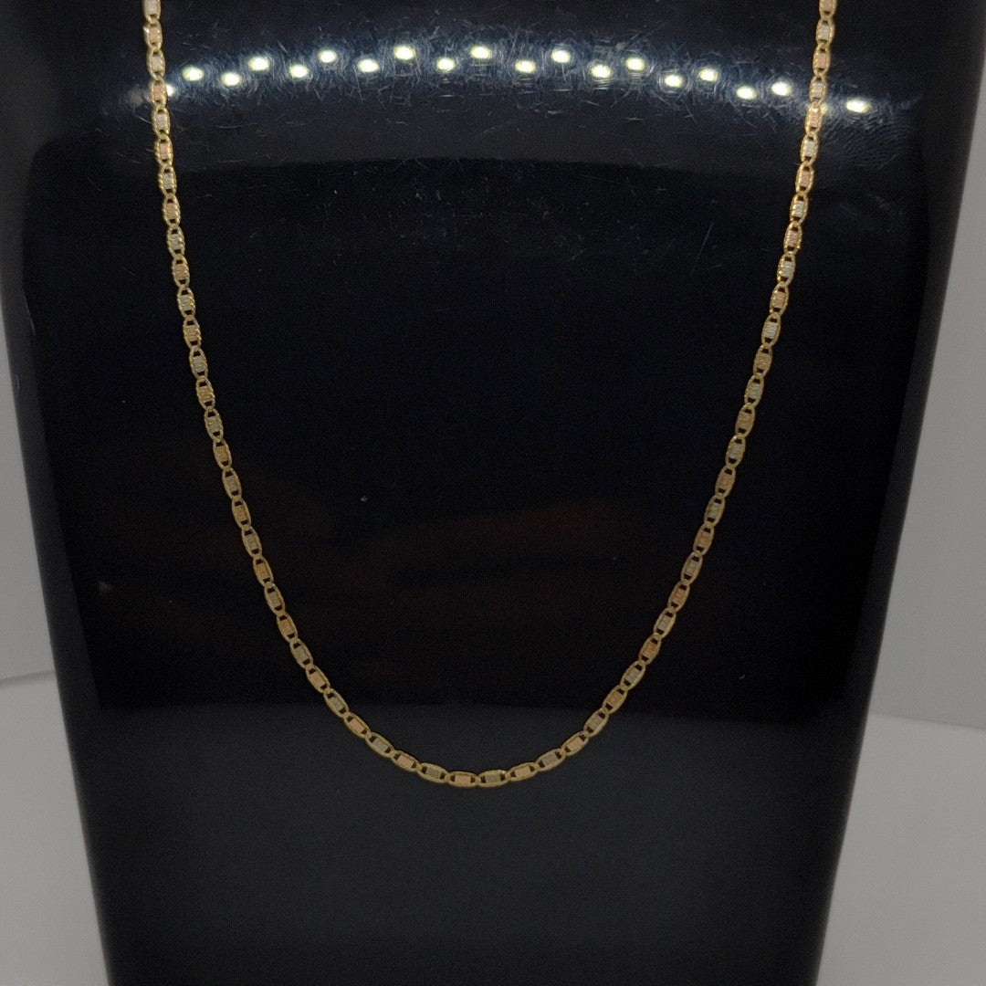 CADENA ORO COMBINADO 14 K 1.2 GRMS (SEMINUEVO)