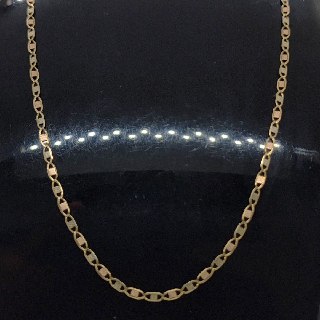 CADENA ORO COMBINADO 10 K 3,30 GRMS (SEMINUEVO)