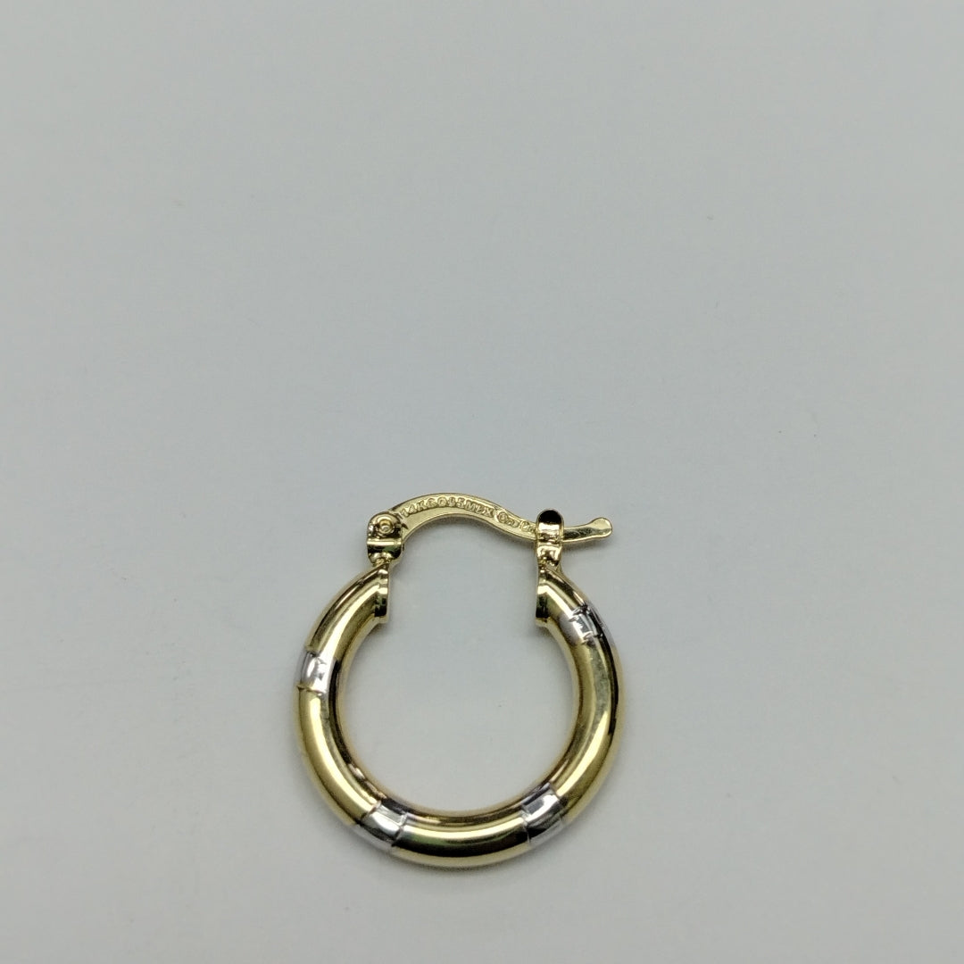 ARETES ARRACADAS COMBINADAS 14K 1.6 GR (NUEVO)