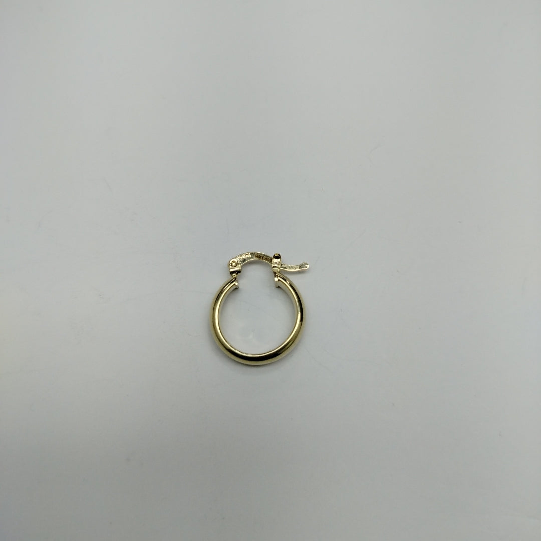 ARETES ARRACADA LISA 14K 1.6 GR (NUEVO)