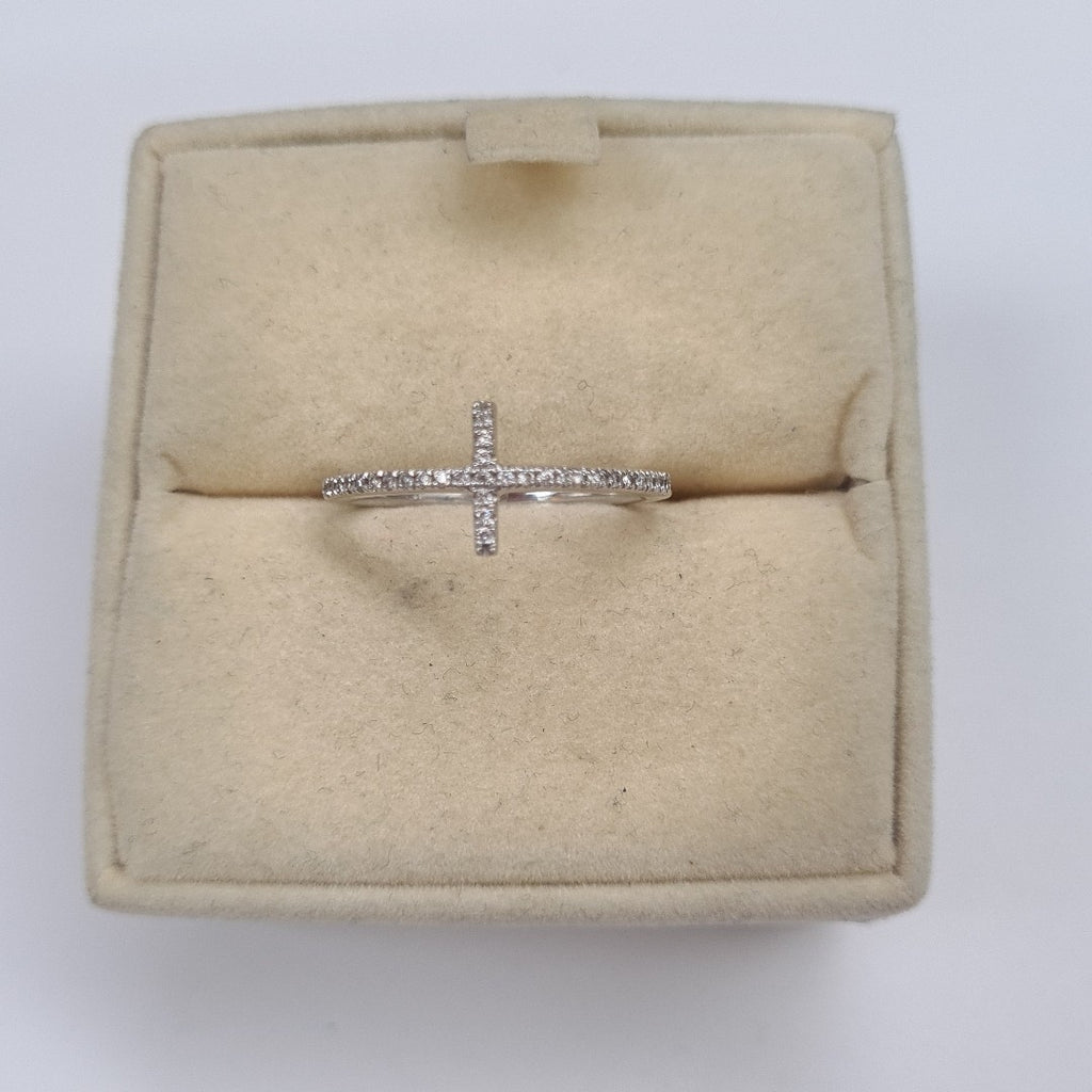 ANILLITO ORO BLANCO 14 K 1.8 GRMS (SEMINUEVO)