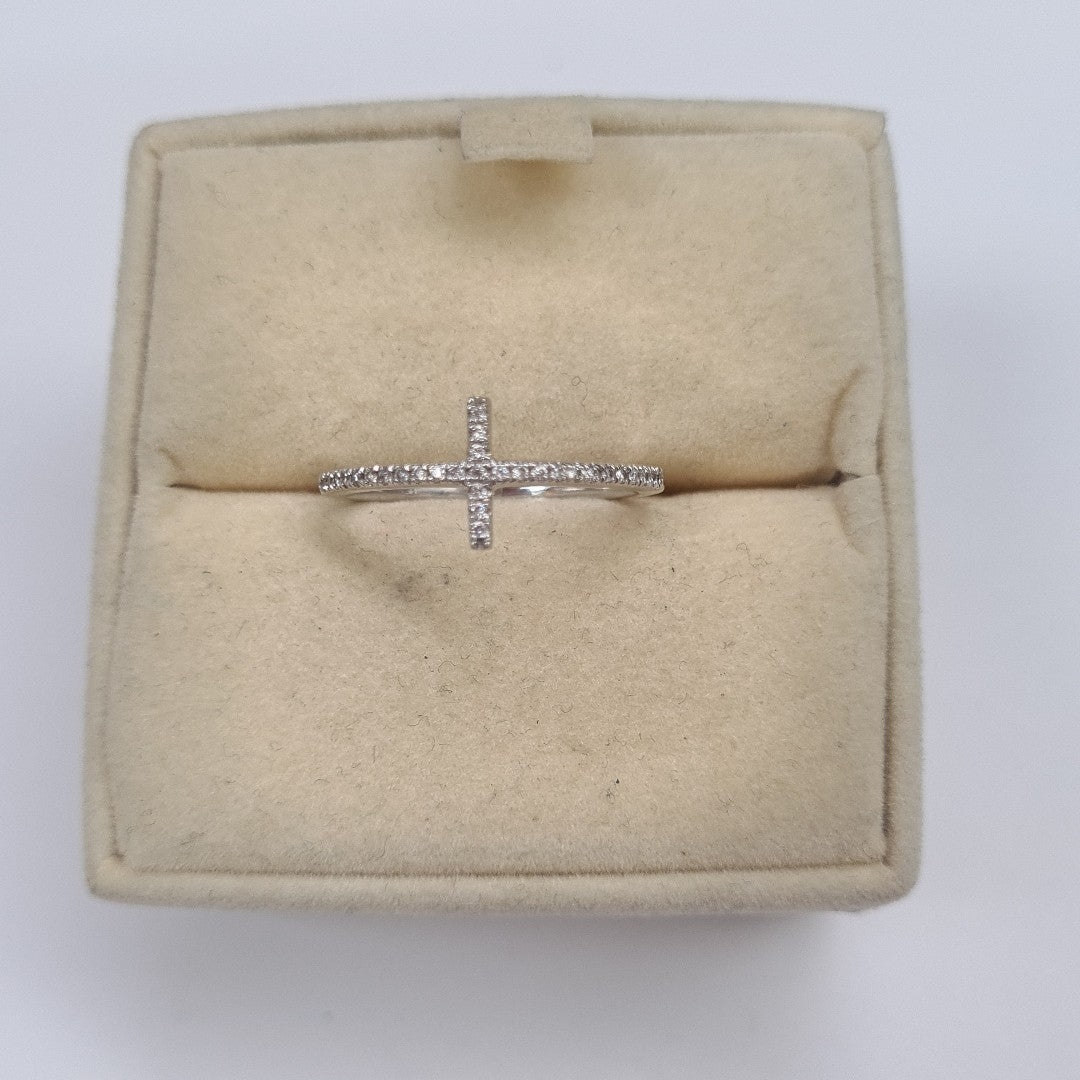ANILLITO ORO BLANCO 14 K 1.8 GRMS (SEMINUEVO)