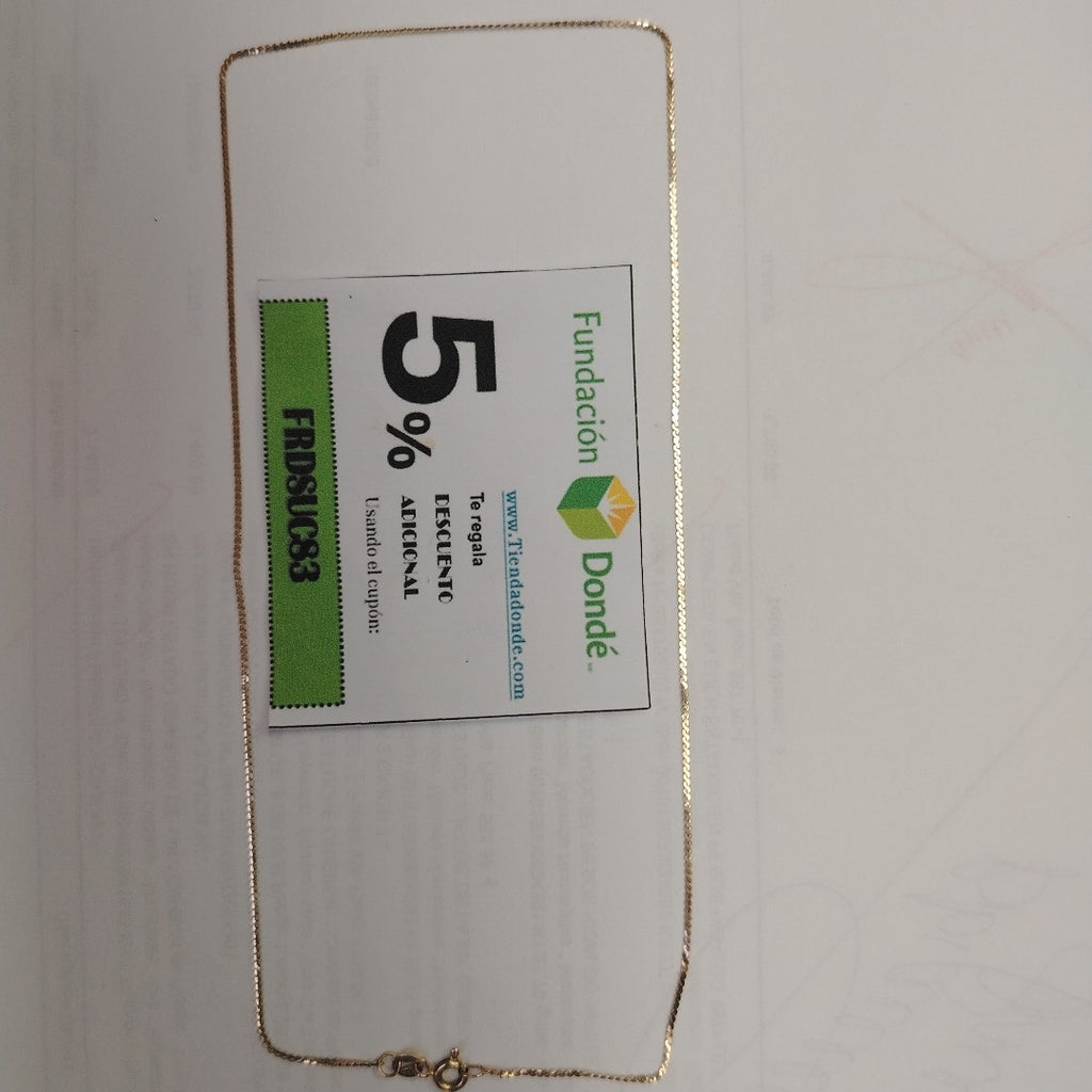 CADENA ORO 14 K 1,70 GRMS (SEMINUEVO)