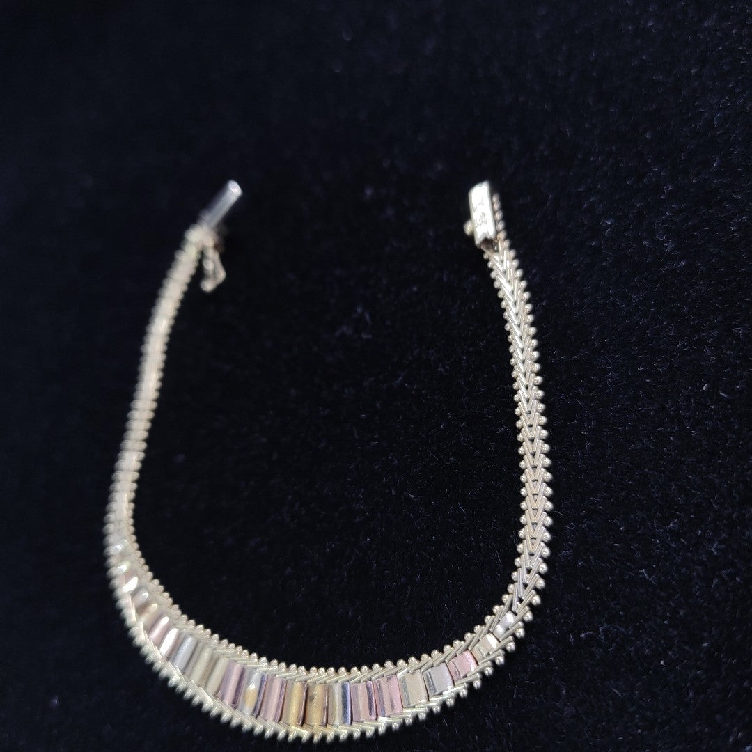PULSERA ORO, ORO COMBINADO 14 K 8.5 GRMS (SEMINUEVO)