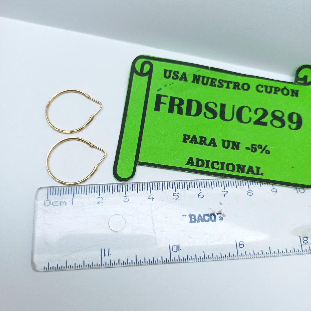 ARRACADAS PAR ORO 14 K 1,70 GRMS (SEMINUEVO)