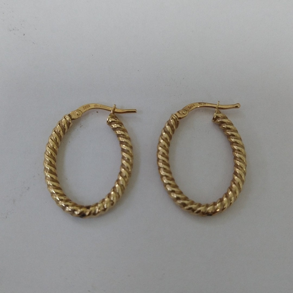 ARRACADAS PAR ORO 14 K 1,00 GRMS (SEMINUEVO)