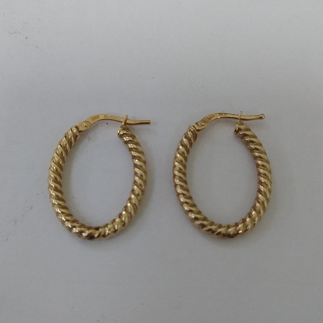 ARRACADAS PAR ORO 14 K 1,00 GRMS (SEMINUEVO)