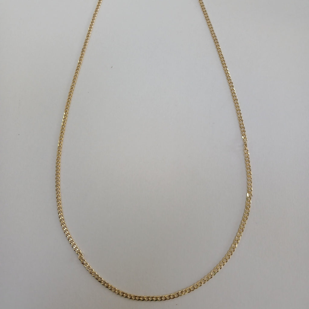 CADENAS TEJIDO BARBADA ORO 10K 55 CM 3.8 GR (NUEVO)