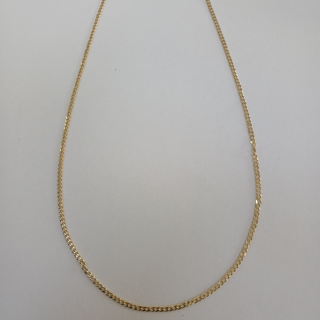 CADENAS TEJIDO BARBADA ORO 10K 55 CM 3.8 GR (NUEVO)