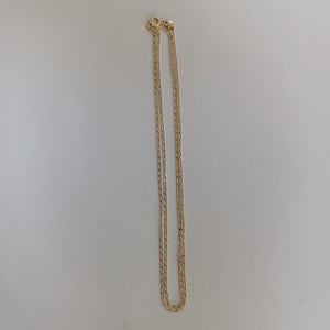 CADENAS TEJIDO ESLABONES ORO 10K 60 CM 2 GR (NUEVO)