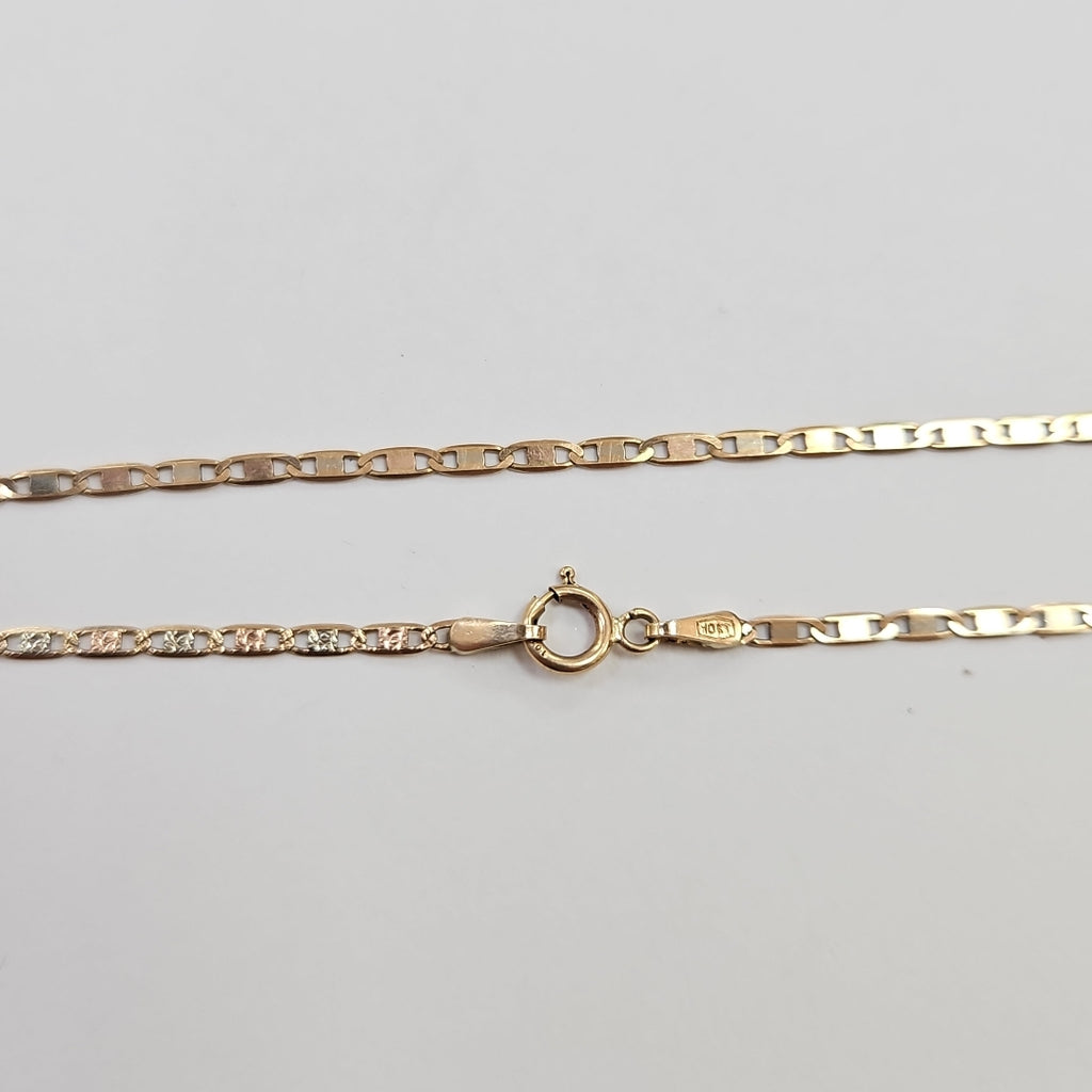 CADENA ORO, ORO COMBINADO 10 K 1.7 GRMS (SEMINUEVO)