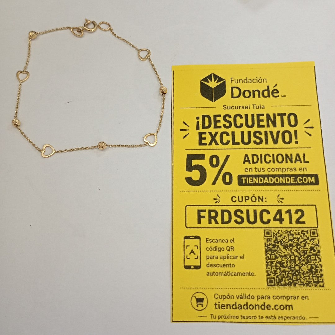 PULSERA ORO 14 K 1.3 GRMS (SEMINUEVO)