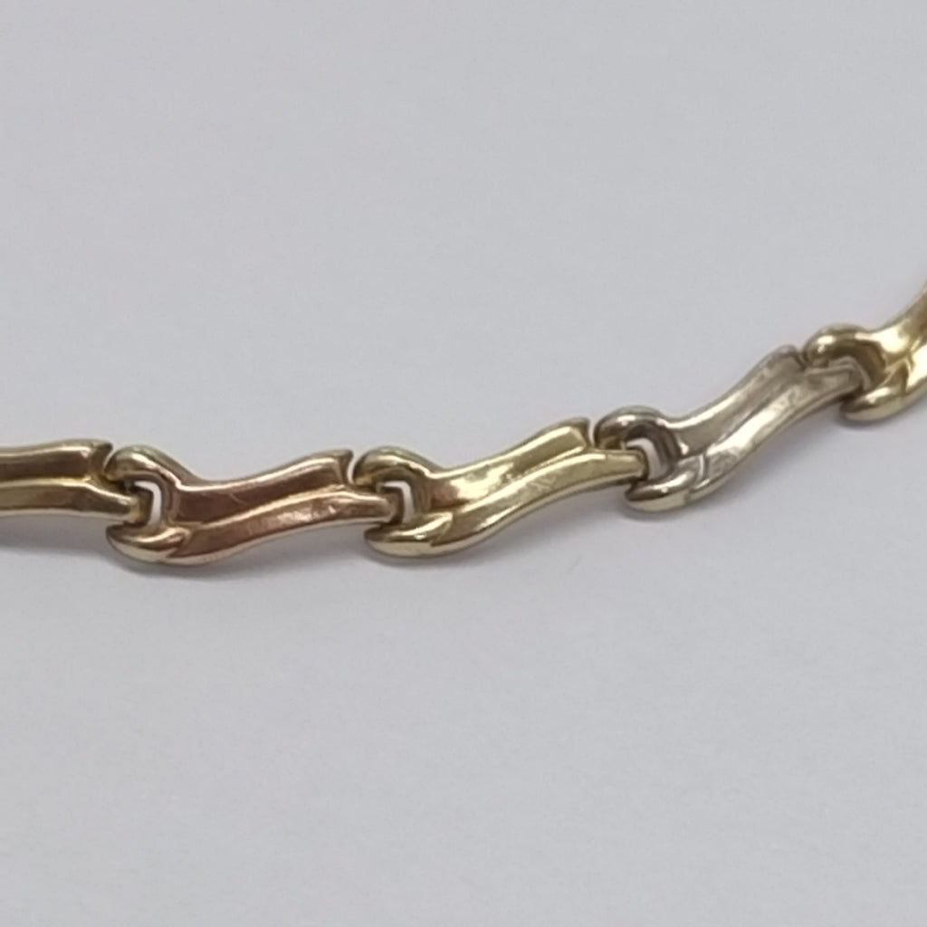 PULSERA ORO COMBINADO 14 K 3.5 GRMS (SEMINUEVO)