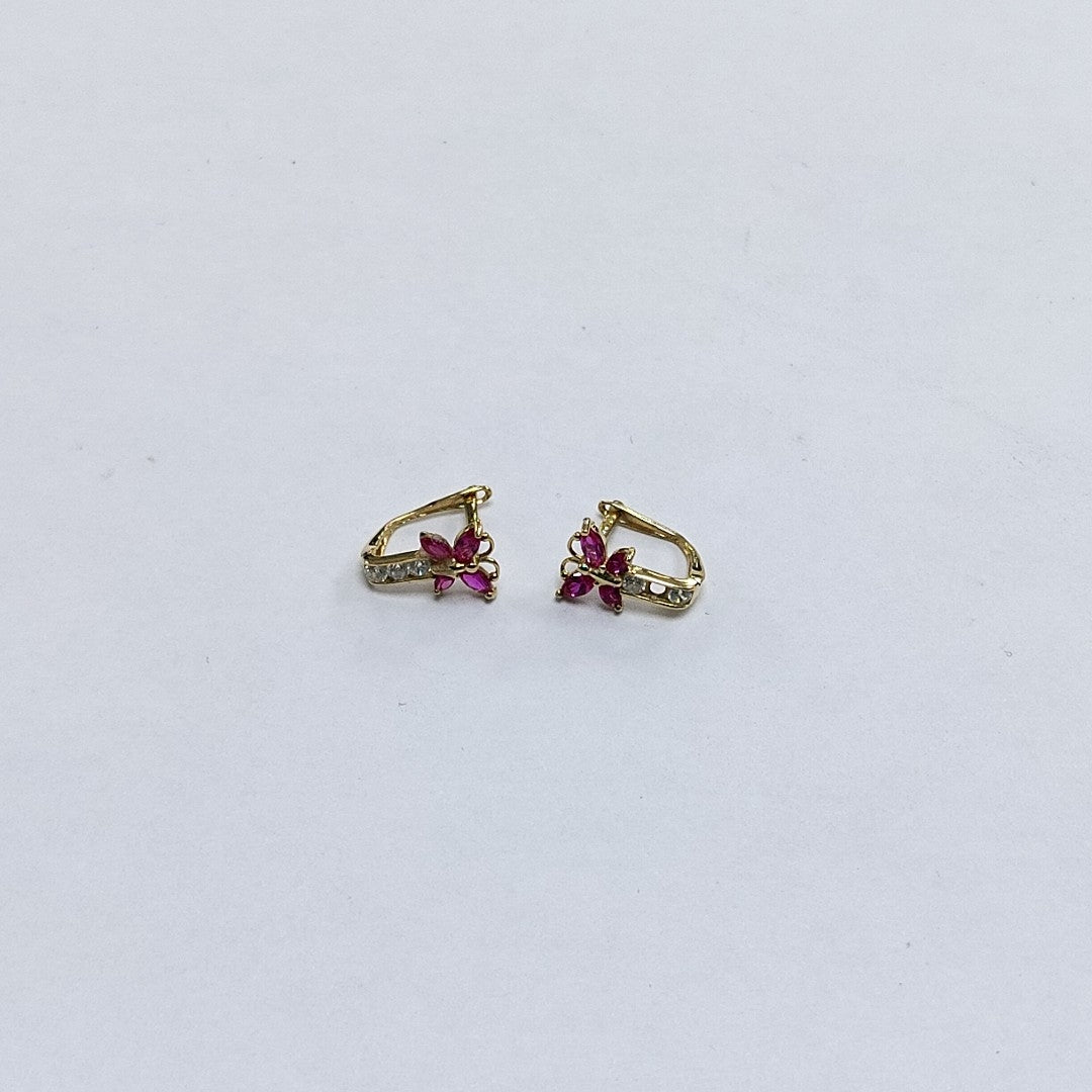 ARETES PAR ORO 14 K 1,30 GRMS (SEMINUEVO)