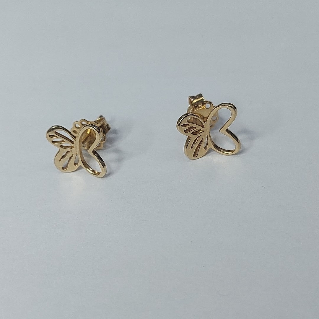 BROQUELES PAR ORO 14 K 1,60 GRMS (SEMINUEVO)