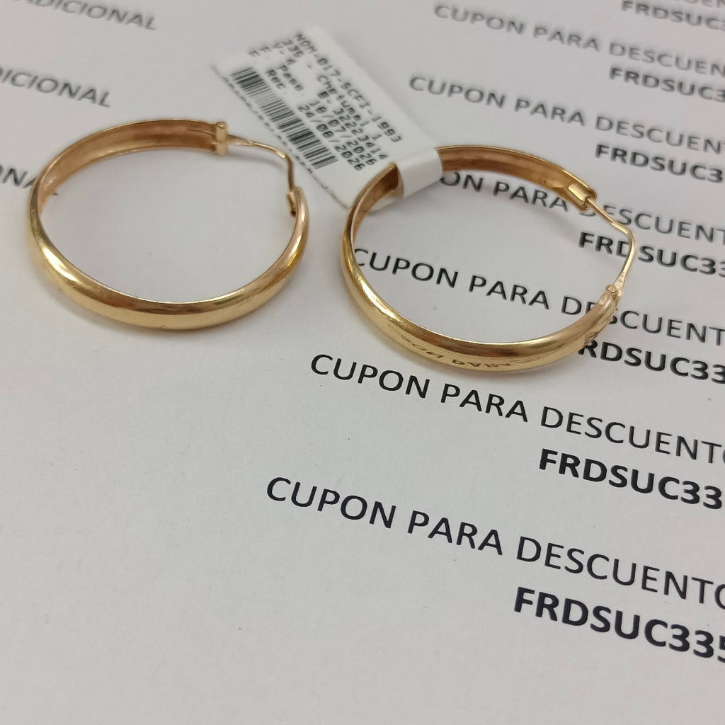 ARRACADAS PAR ORO 14 K 3.4 GRMS (SEMINUEVO)
