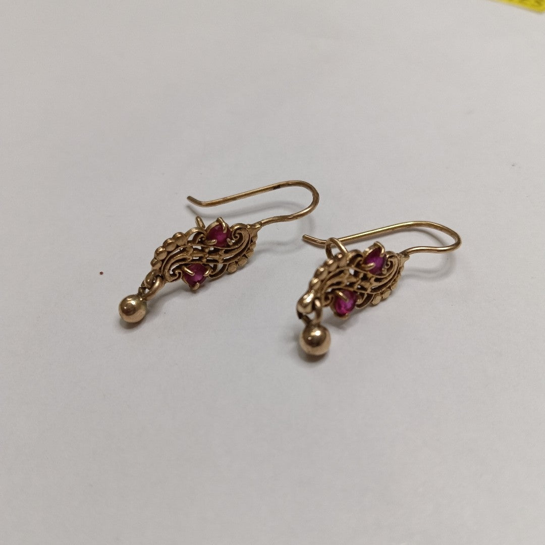 ARETES PAR ORO 8 K 2.2 GRMS (SEMINUEVO)