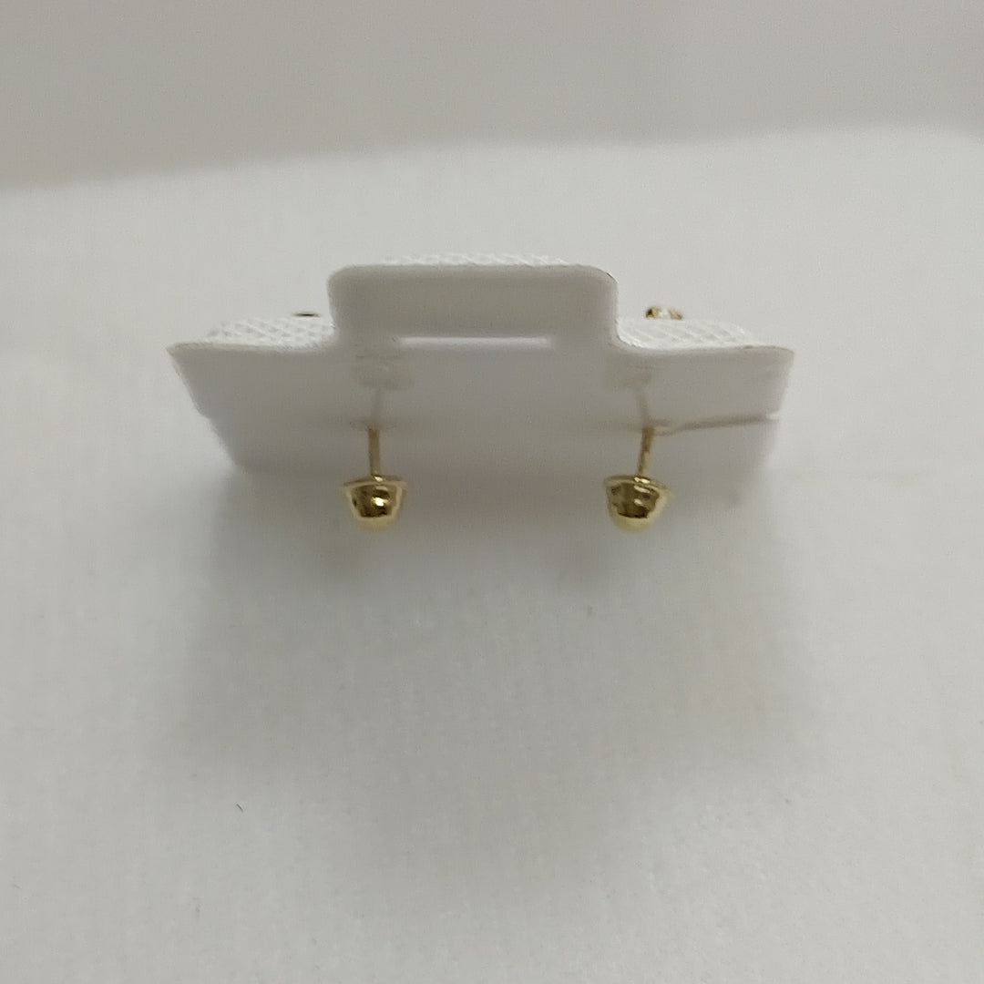 BROQUELES BROQUEL FIG MOÑO C CIRCONIA 14K 0.2441 GR (NUEVO)