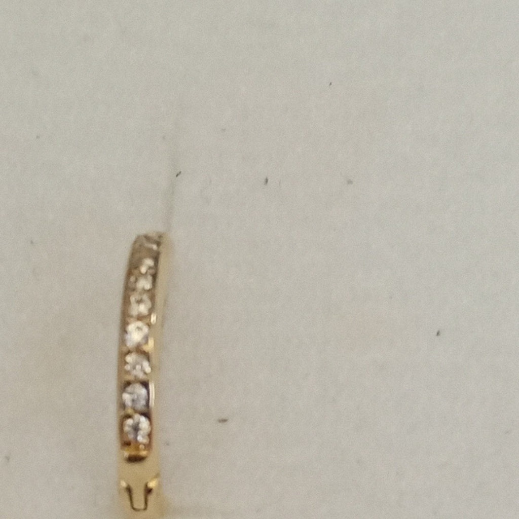 ARETES ARRACADA C CIRCONIAS 14K 1.6 GR (NUEVO)