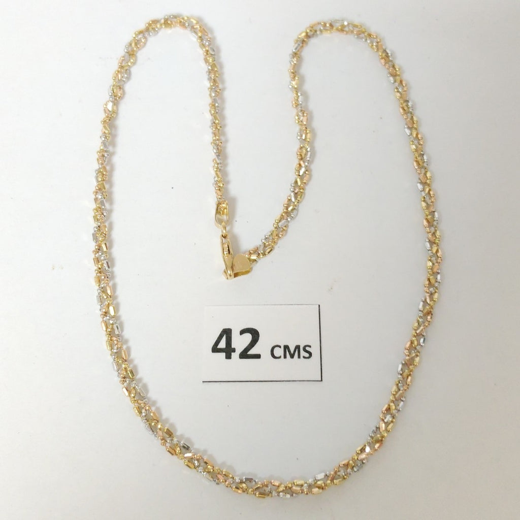 CADENA ORO COMBINADO 14 K 7.7 GRMS (SEMINUEVO)