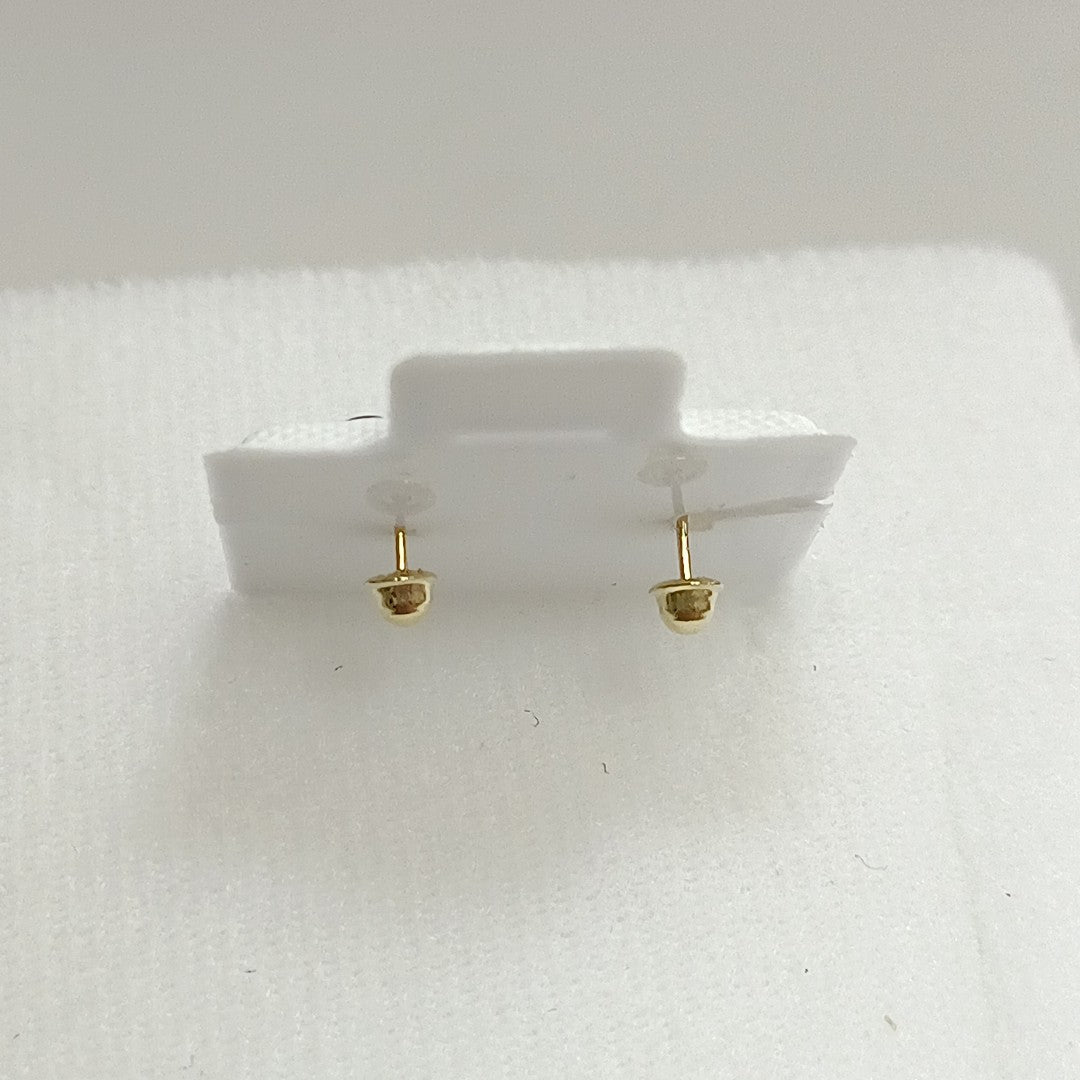 BROQUELES BROQUEL FIG CORAZON C CIRCONIA 14K 0.2614 GR (NUEVO)