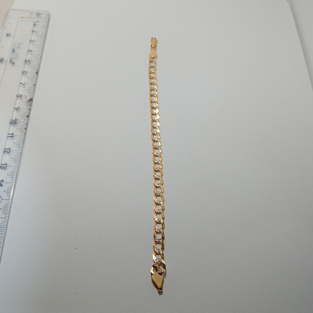 PULSERA BARBADA 14K 21 CM 5.7 GR (NUEVO)